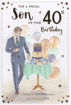 Picture of FOR A SPECIAL SON ON YOUR 40TH BIRTHDAY CARD